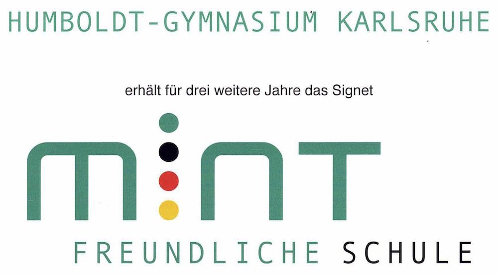 Erneute MINT-Ehrung fürs HGK